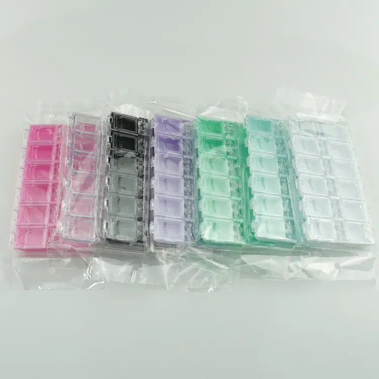 12 Grid Beads Bottles Nail Art Decorations Storage Box Diamond Painting Kits Nail Art Rhinestone Tools Jewelry Beads Storage Box