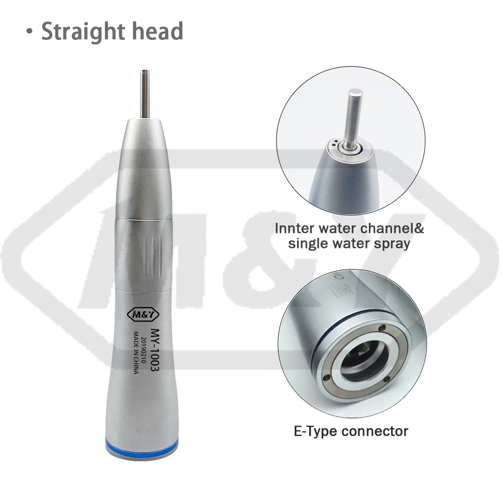 Dental WH Low Speed Handpiece Kit Air Turbine Straight Contra Angle Air Motor Inner Water Spray E-type Air Turbine 2/4Holes