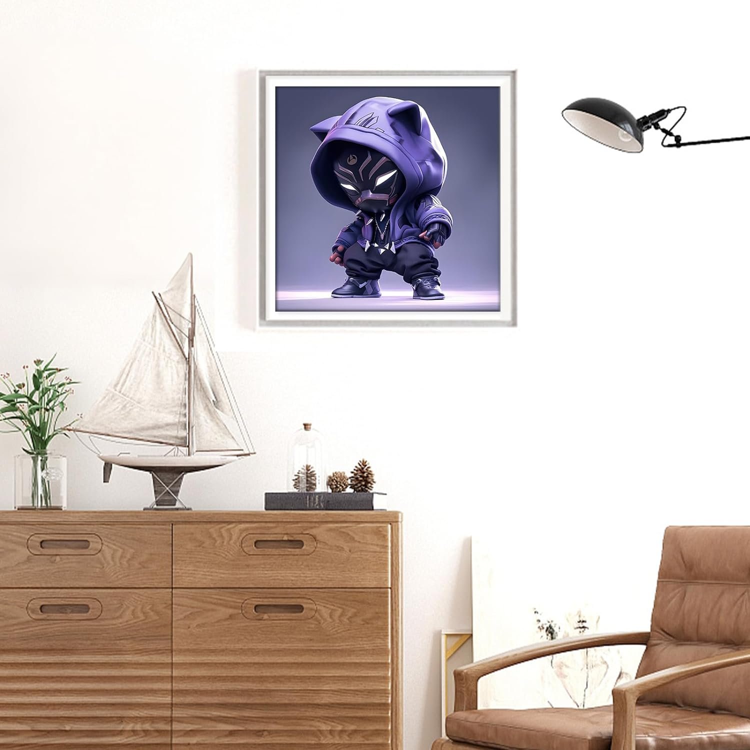 Superhero Cartoon 5D Diamond Painting Set Children's Wall Decoration Crystal Point Home Decoration Crafts Anime Theme Box