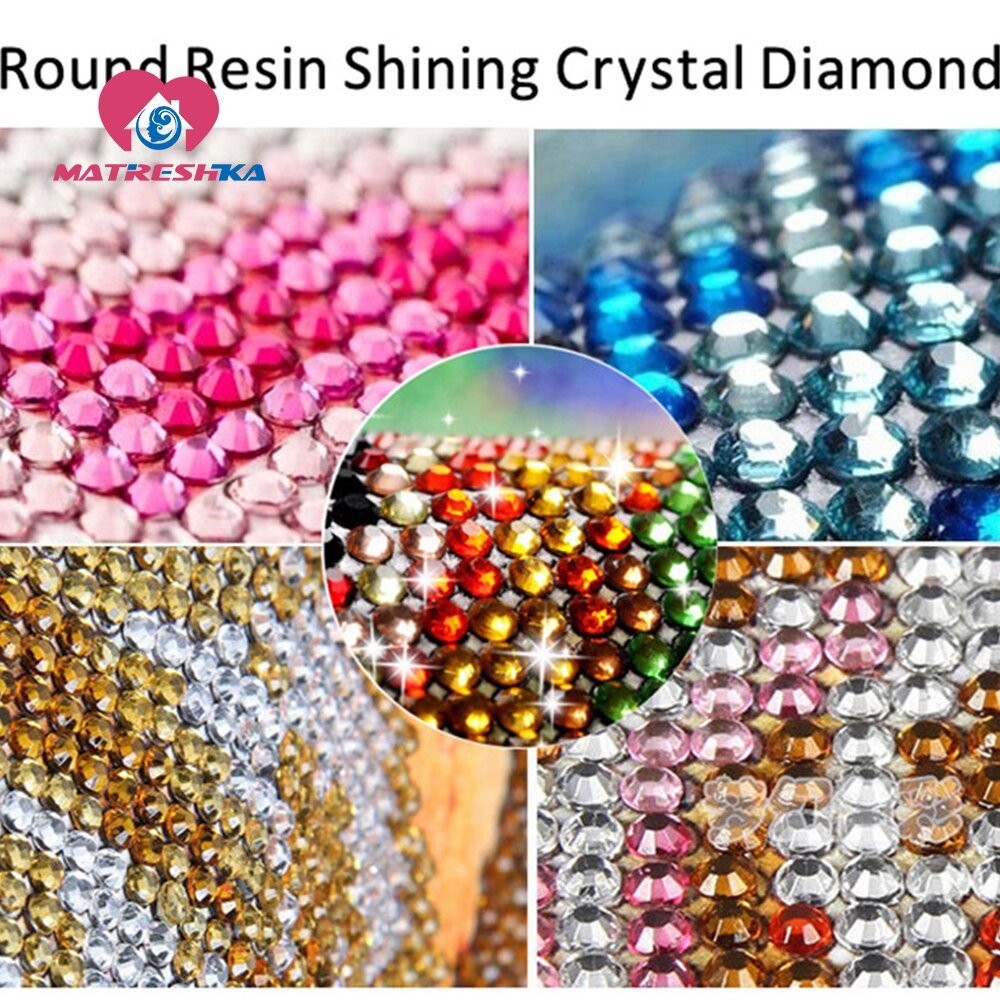 N-671 diy diamond painting lint canvas square crystal drills scratch painting scenery diamond painting kits