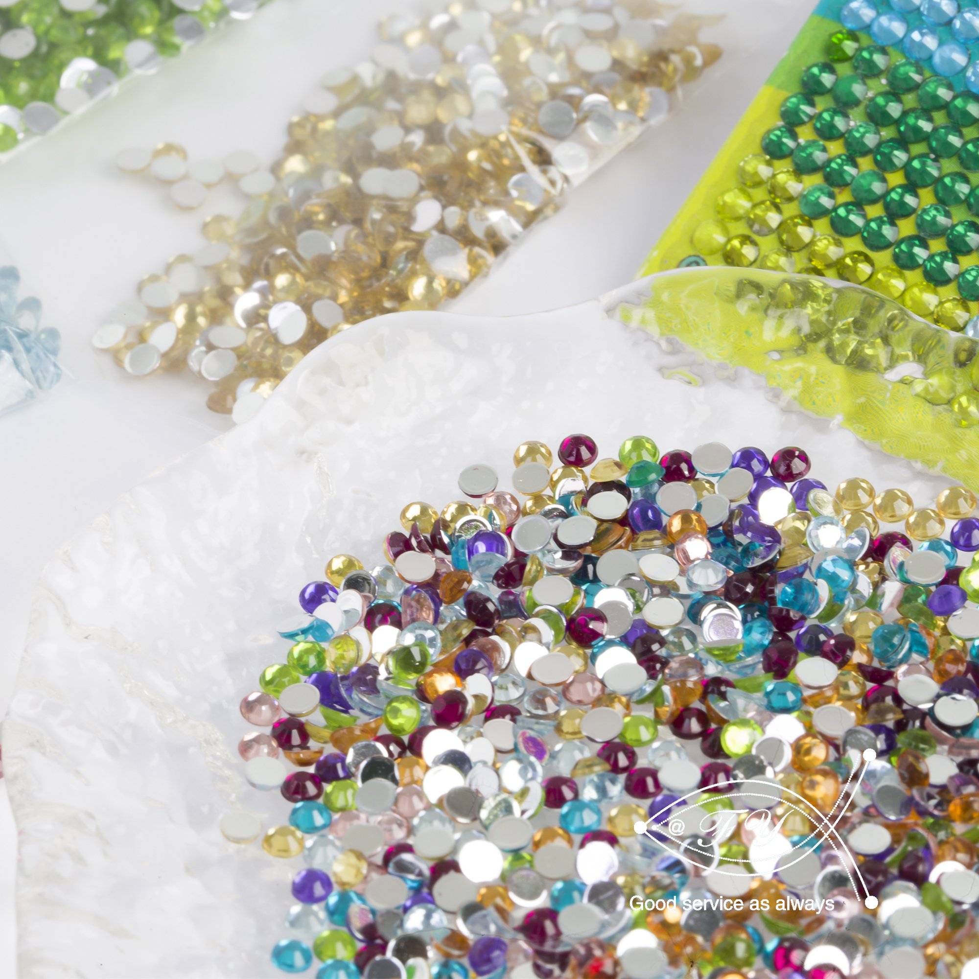 E104 1000pcs/Bag Diamond Painting Accessories Square Rhinestones for Makeup Diamond Art Accessories Tools Diamond Painting Beads