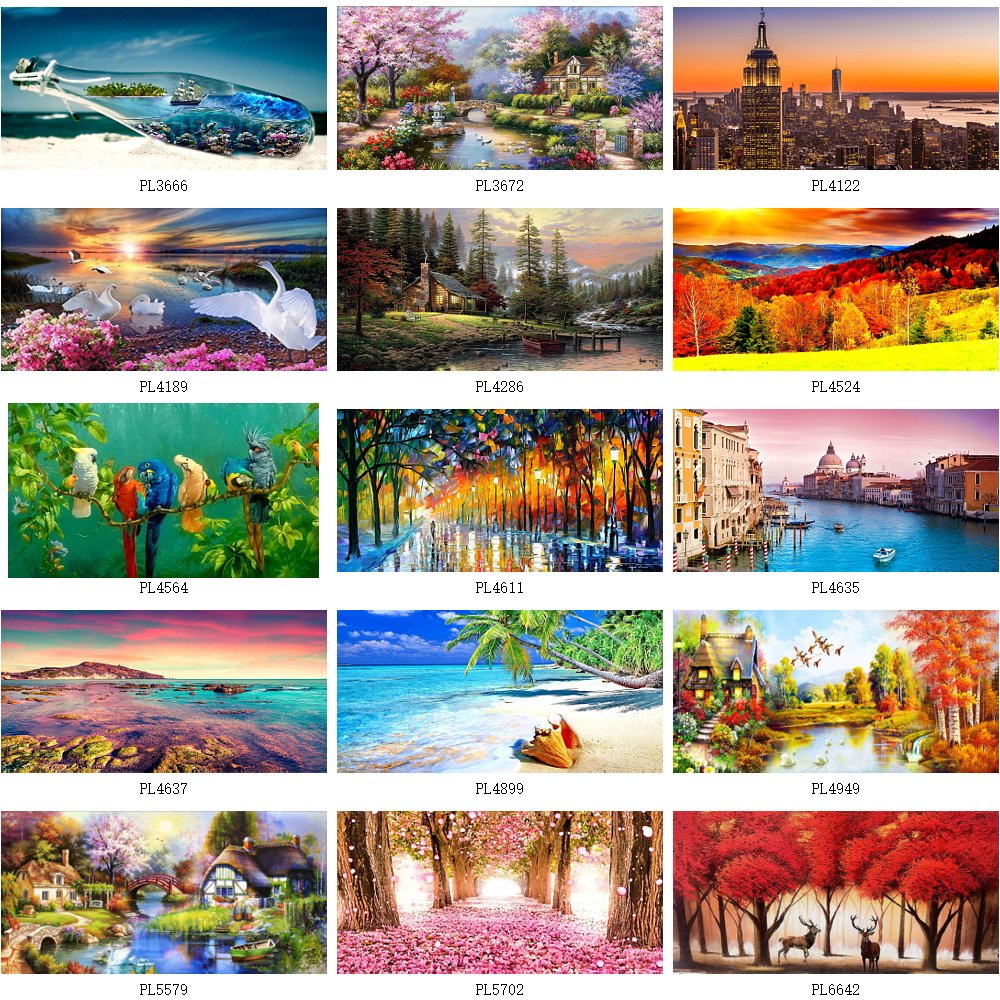 Big Size 100x50cm One Piece Drop Shipping Service DIY Diamond Art Impressionist Landscape Diamond Painting