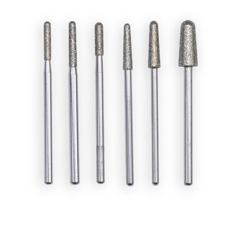 Durable handpiece artificial diamond burs for dental lab metal and Zirconia crown and bridge shaping dental lab