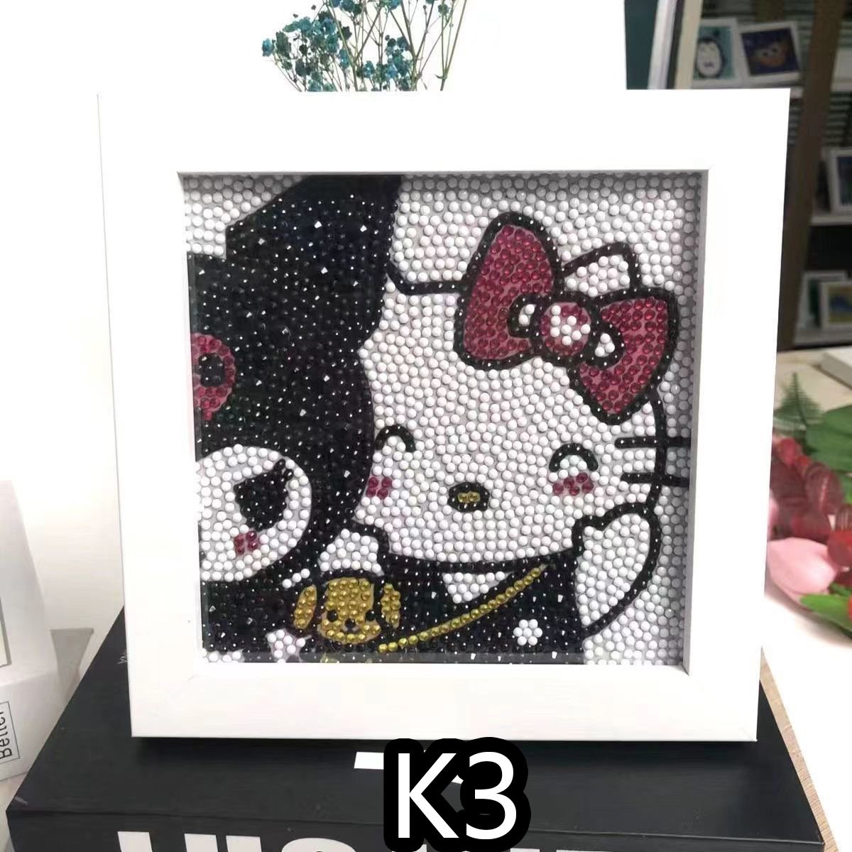 Manufacturers Produce 18*18cm Wooden Frame Handmade DIY Creative Cartoon Children's Diamond Painting Kulomi Diamond Painting