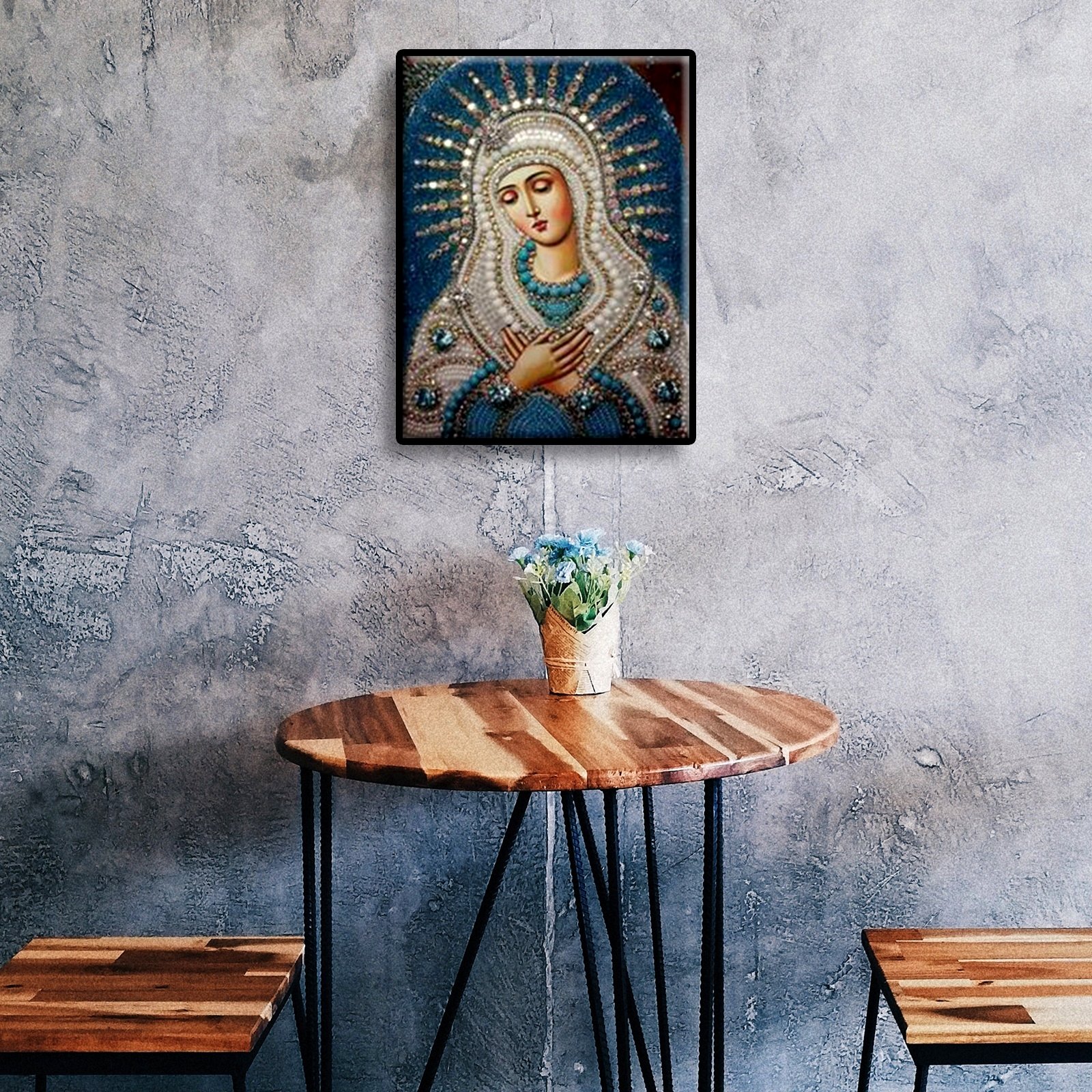 Home Decoration Religious Painting Custom Diy 5d Canvas Special Shape Islamic Diamond Art for Adults