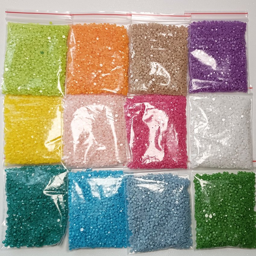 DMC color round Fairy dust diamond painting beads diamond painting accessories diamond art