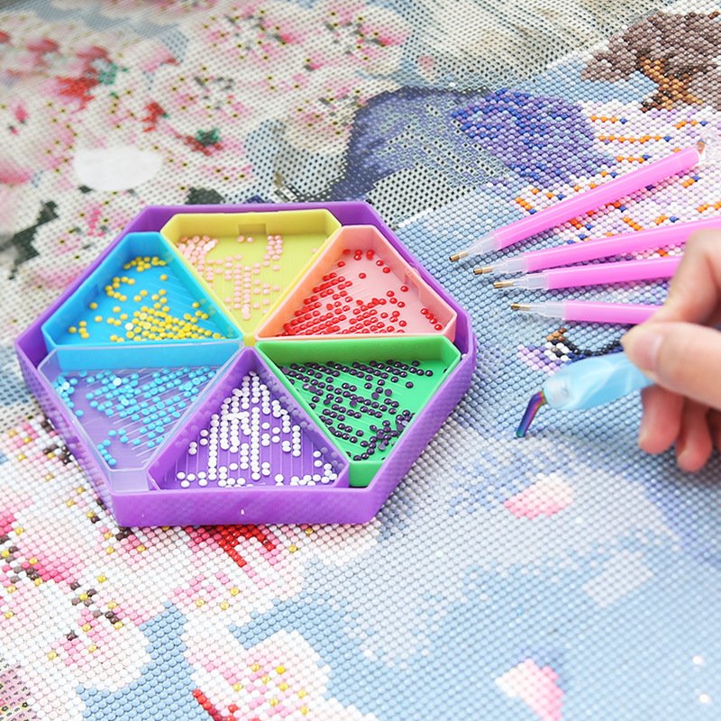 Diamond Painting New Turn Drill Hexagonal Diamond Disk Multifunctional Funnel Disk Sieve Drill Disk DIY Tool Set