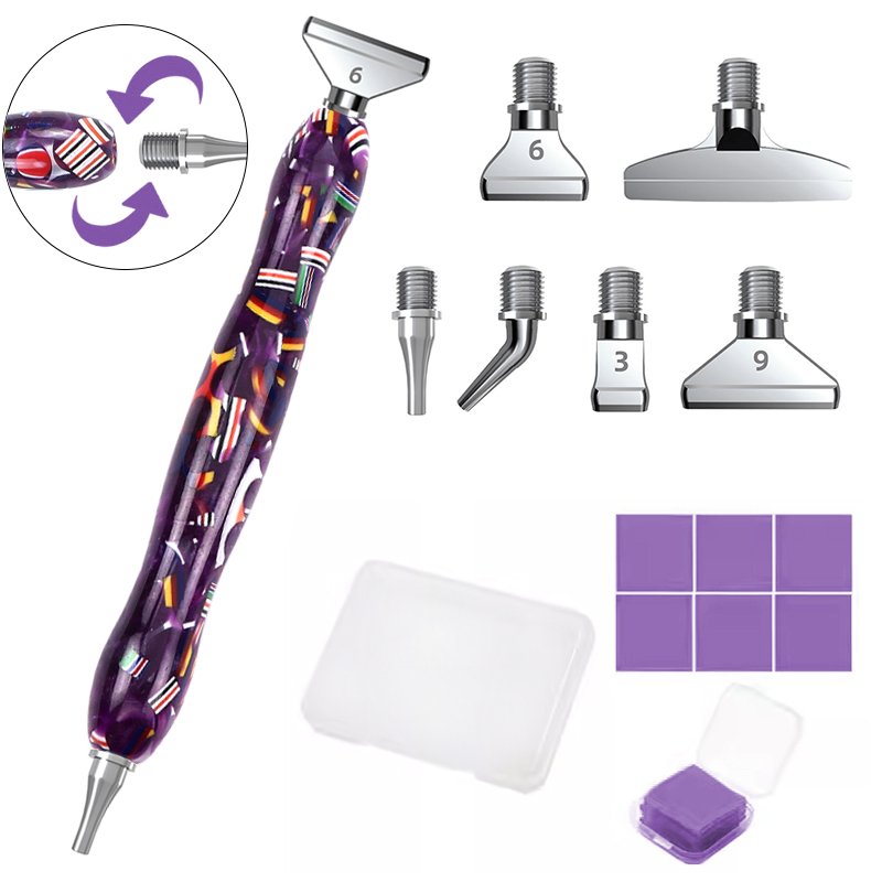Factory Wholesale Cheap Diamond Art Pen Metal Screw Tips 5D Diamond Painting Pen Diamond Painting Point Drill Pen for DIY Craft