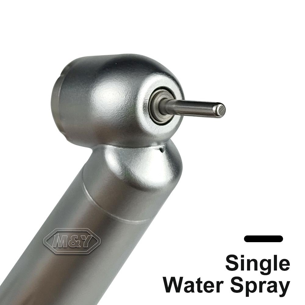 Dental 45 Degree Angle High Speed Handpiece Push Button Air Turbine Single Water Spray 2/4Holes Drill Tool Dentistry Equipment