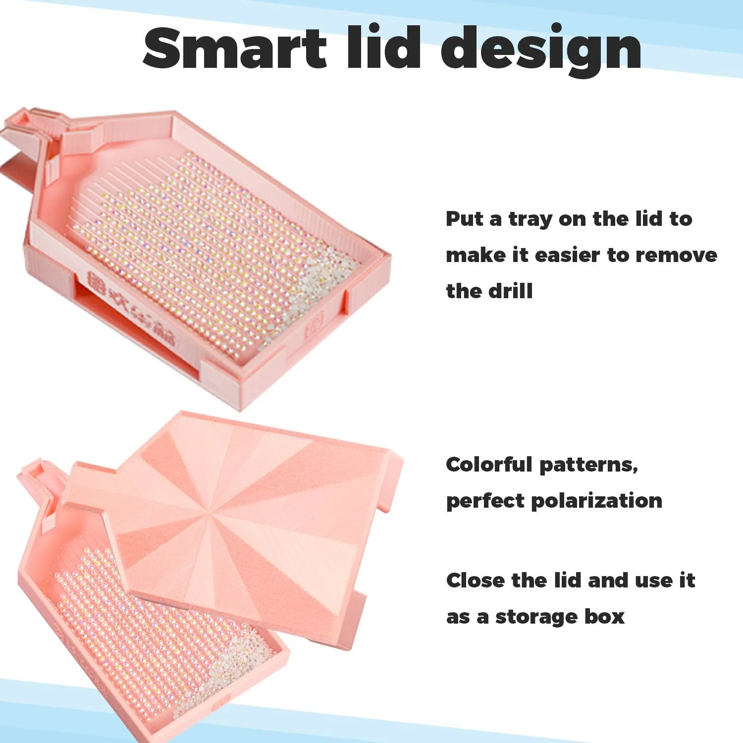 R-Tray Rhinestone Storage Drawer Drill Organizer with Lid Beads Sorting Plate Seal Diamond Painting Tray