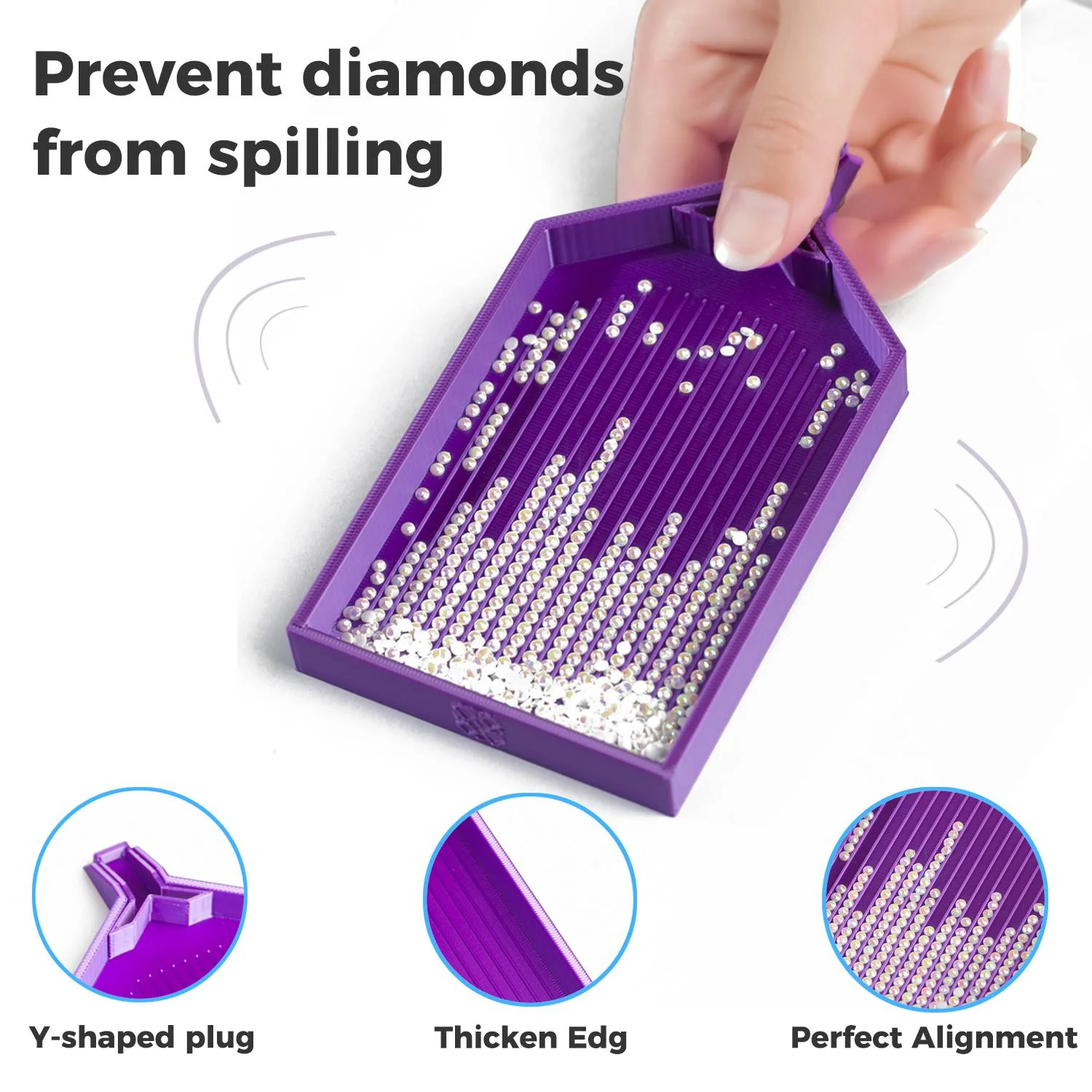 R-Tray Rhinestone Storage Drawer Drill Organizer with Lid Beads Sorting Plate Seal Diamond Painting Tray