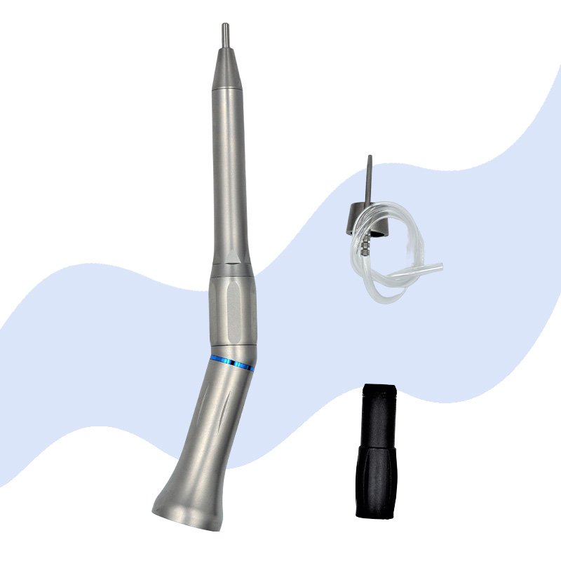 Dental 20 Degree Surgical Straight Handpiece Contra Angle Dental Low Speed Implantology Handpiece Stainless Steel Dentistry
