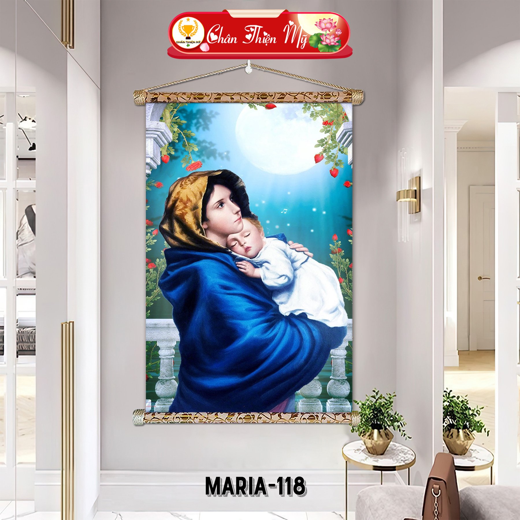 Home decoration Customized modern 3D art Mary print Decoration for the house