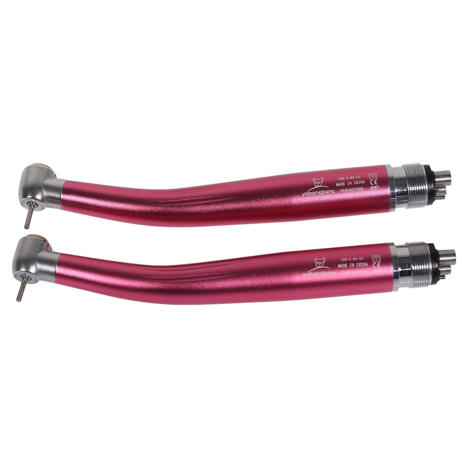 Hot Sale! N-S-K Style Pink Dental High & Low Speed Handpiece Kit 1:1 Air Motor E-type External Spray 2 Hole Turbine E-type