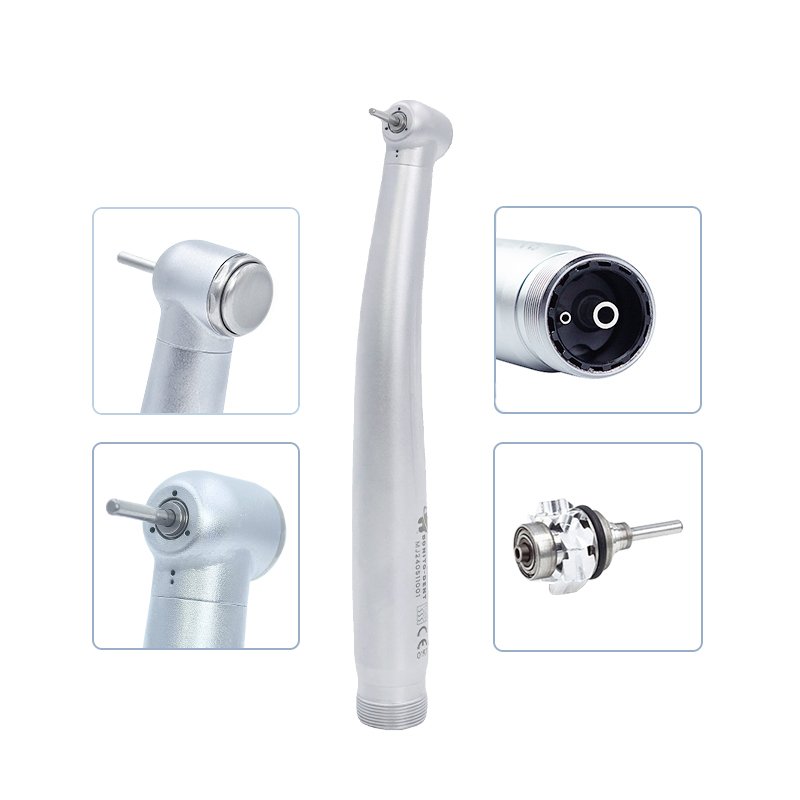Dental High Speed Handpiece Air Turbine Ceramic Bearing Single Water Spray No LED Handpiece 2/4Hole Dentist Tool B2 M4