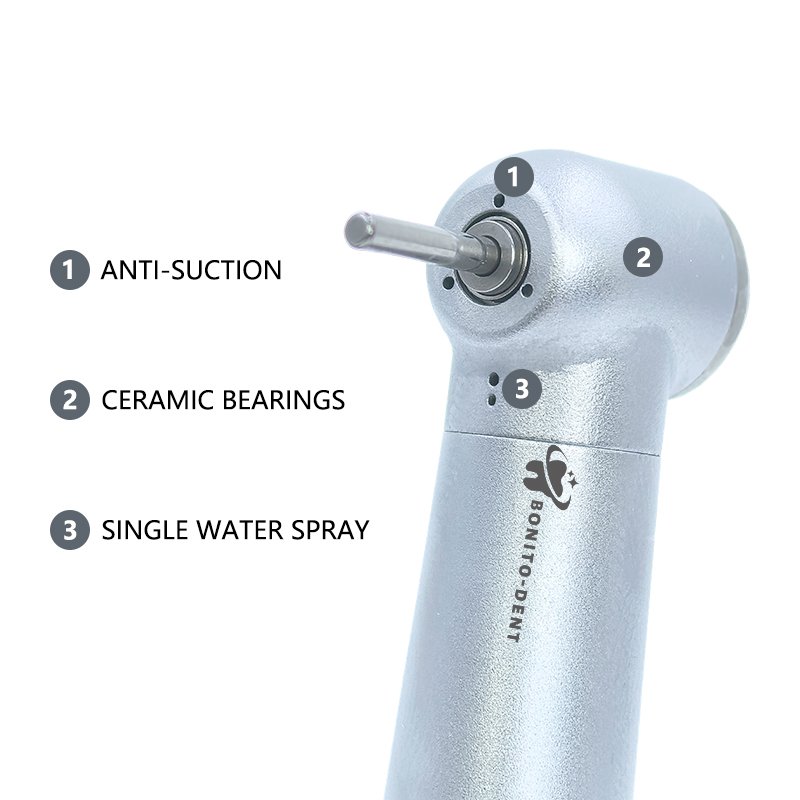 Dental High Speed Handpiece Air Turbine Ceramic Bearing Single Water Spray No LED Handpiece 2/4Hole Dentist Tool B2 M4