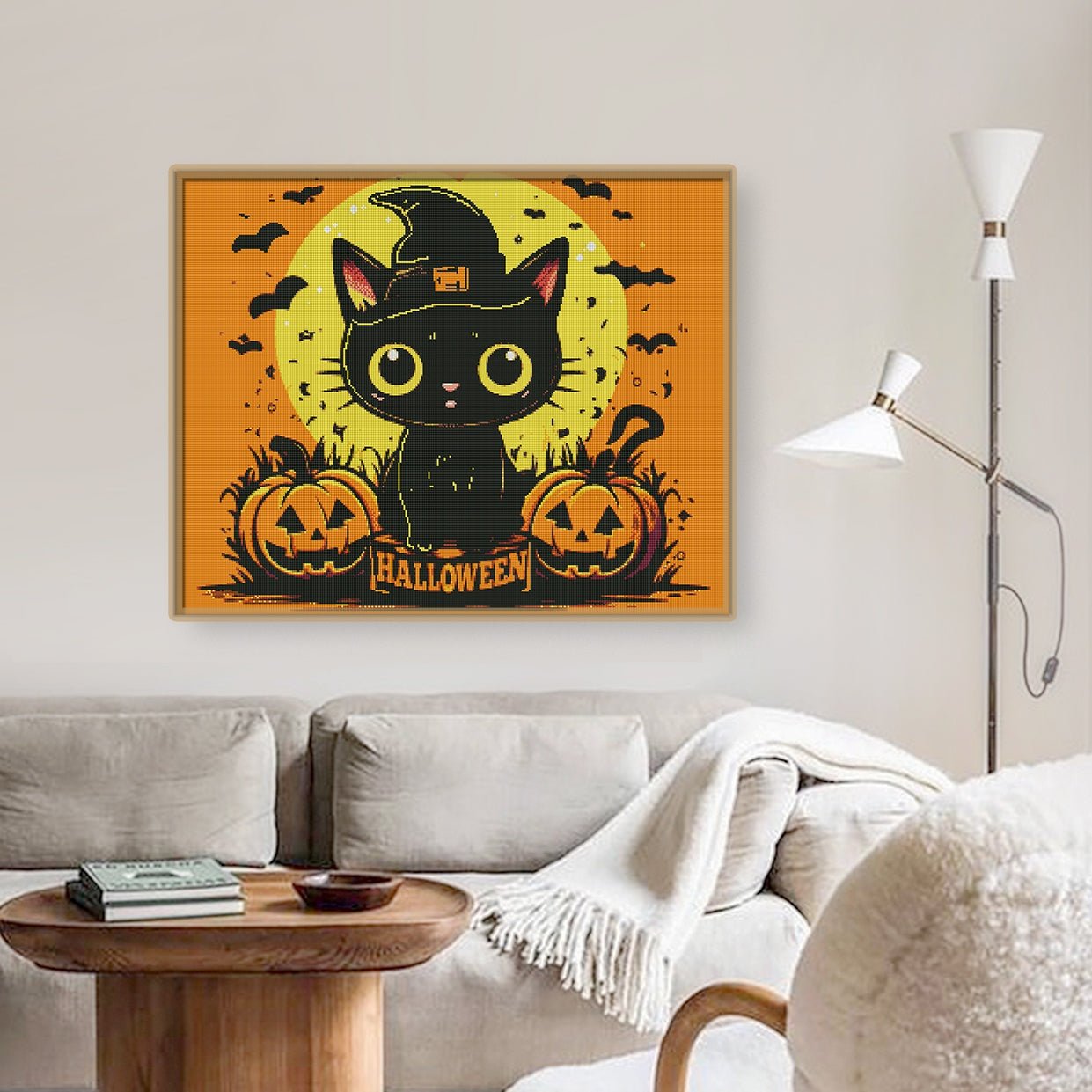 E-303 Sparkling Christmas Tree painting and wall arts house decor nude paintings diamond painting Halloween Witch
