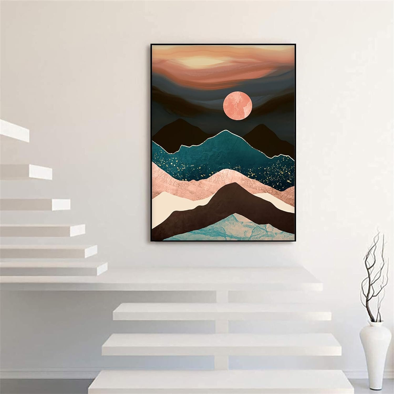 Exquisite sunset diamond painting distant mountain sunrise diamond painting sunset scenery diamond painting 30*40cm