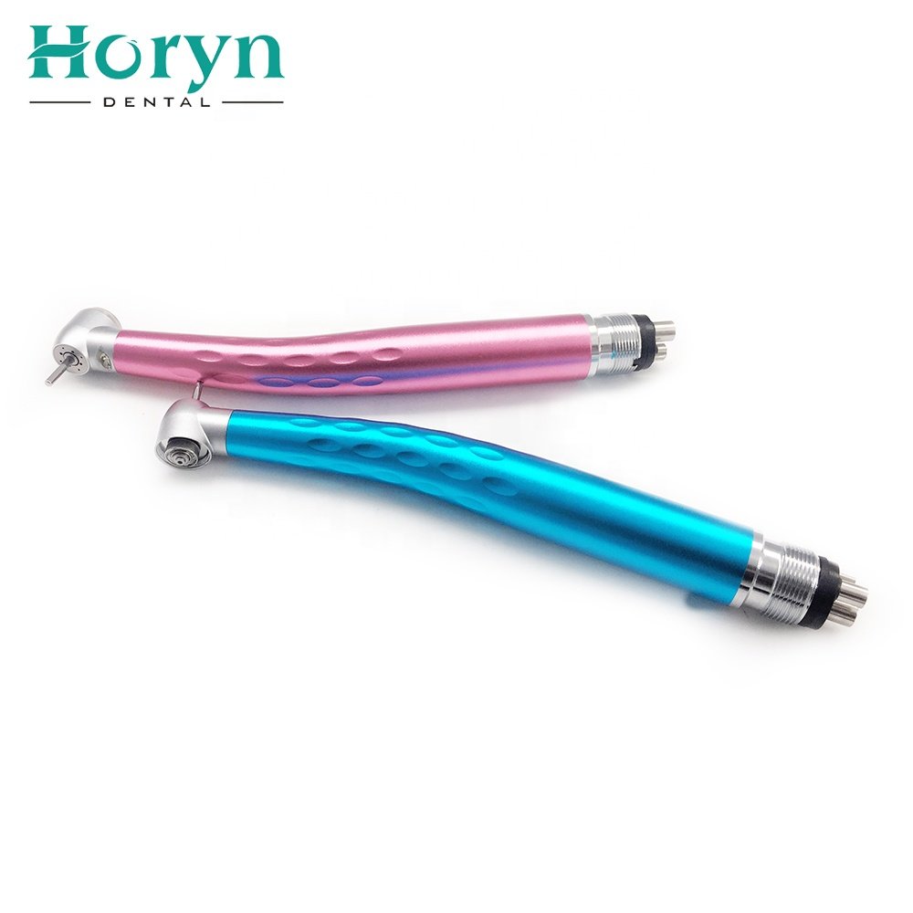 Dental Supply Colorful Rainbow Turbine High Speed Handpiece with LED 10 pcs 2 Holes/4 Holes