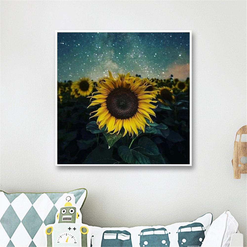 5D DIY Photo Custom Diamond Painting Sunflower Your Own Private Picture Home Decoration Modern Design Full Drill Rhinestone