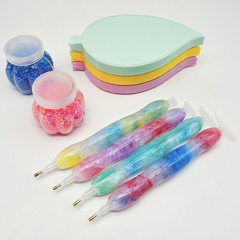 New hotsale resin diamond art drilling pen with 6pcs stainless steel pen head diamond art accessories
