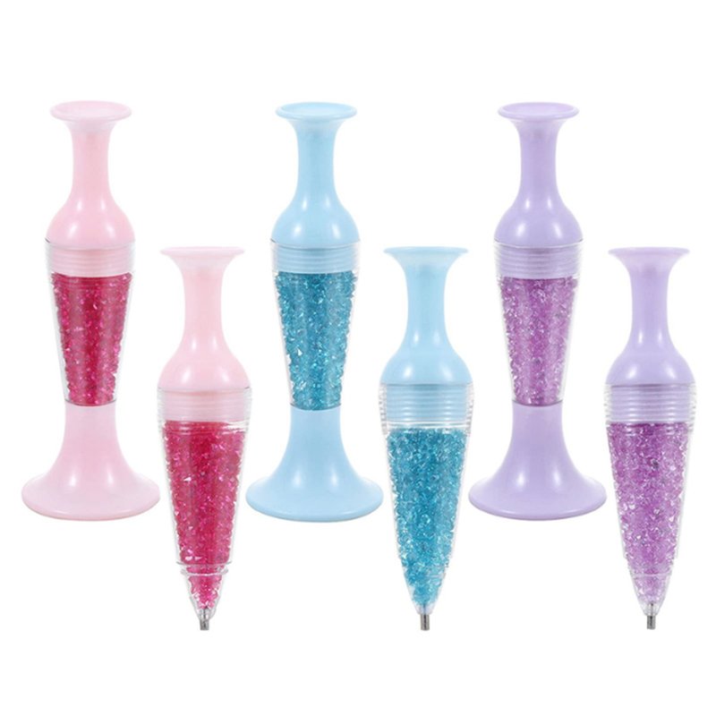 New hotsale resin diamond art drilling pen with 6pcs stainless steel pen head diamond art accessories
