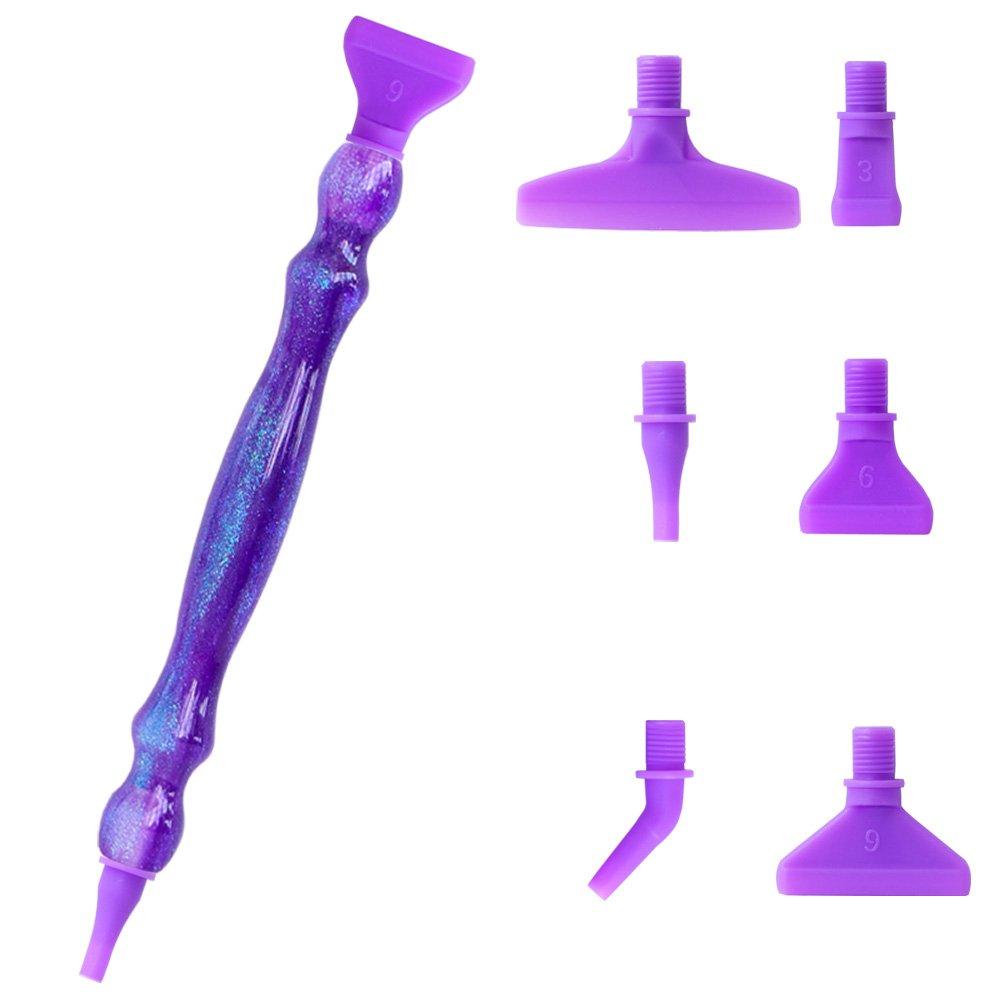 5d Diy Diamond Painting Pen Tools Diamond Painting Resin Point Drill Pens, 6 Replacement Plastic Pen Tips Fast and Convenient