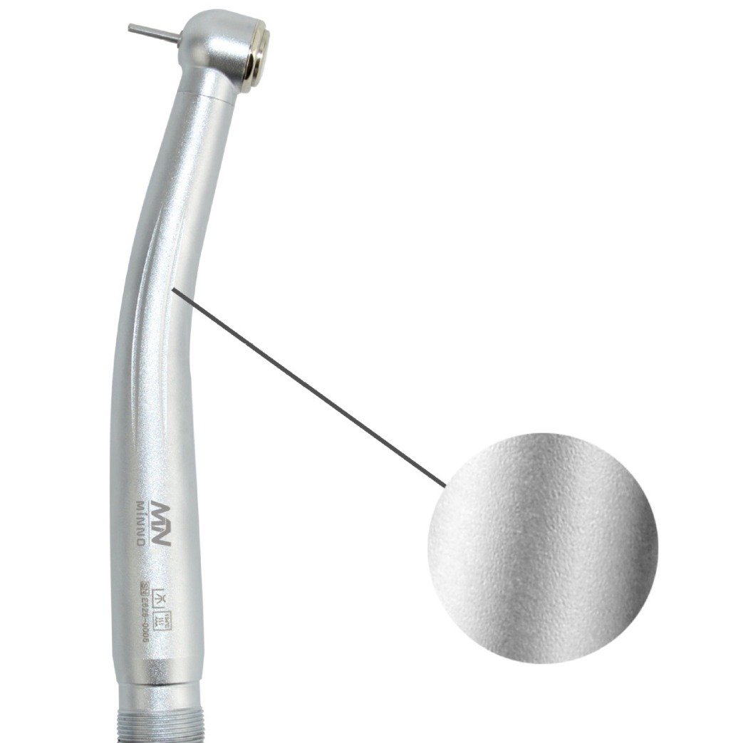 portable ceramic bearing dental high speed air turbine push button 4 holes handpiece with led fiber optic