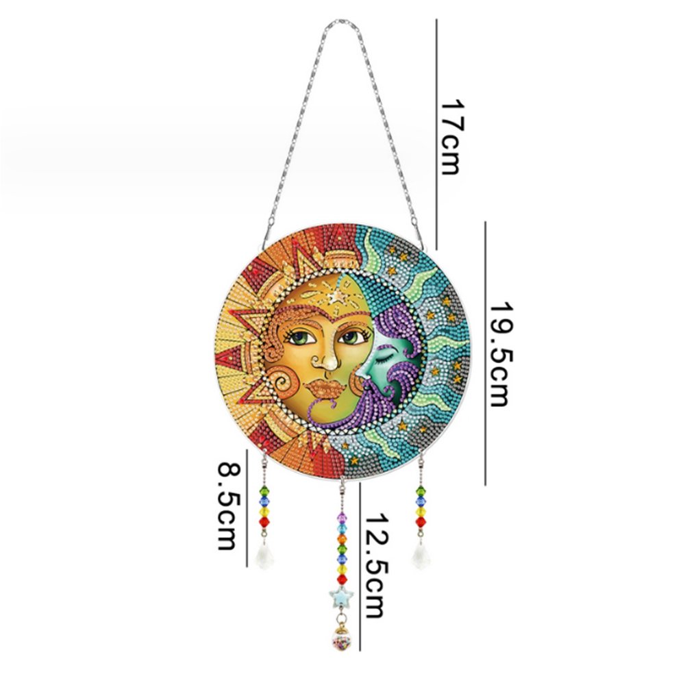 Crystal Decor Pendant Diy Diamond Art Gemstone Charms Acrylic Christmas Diamond Painting Suncatcher