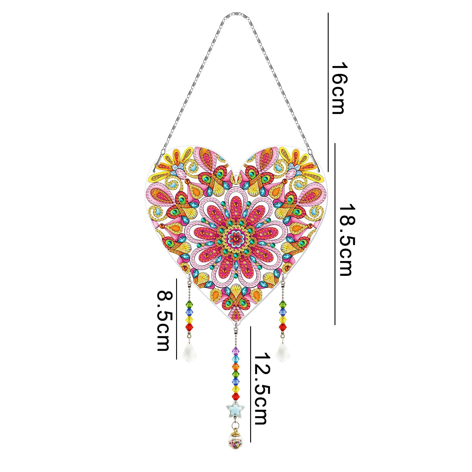 Crystal Decor Pendant Diy Diamond Art Gemstone Charms Acrylic Christmas Diamond Painting Suncatcher