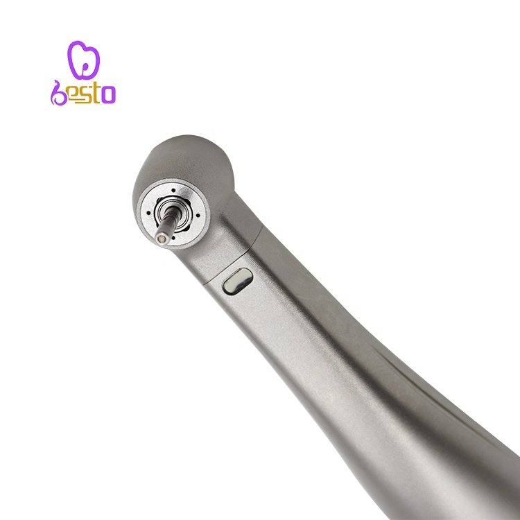 Dental 1:5 Increasing Fiber Optic Contra Angle Dental Internal Water Spray Handpiece Red Ring E-type Micro Motor Handpiece