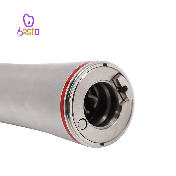 Dental 1:5 Increasing Fiber Optic Contra Angle Dental Internal Water Spray Handpiece Red Ring E-type Micro Motor Handpiece