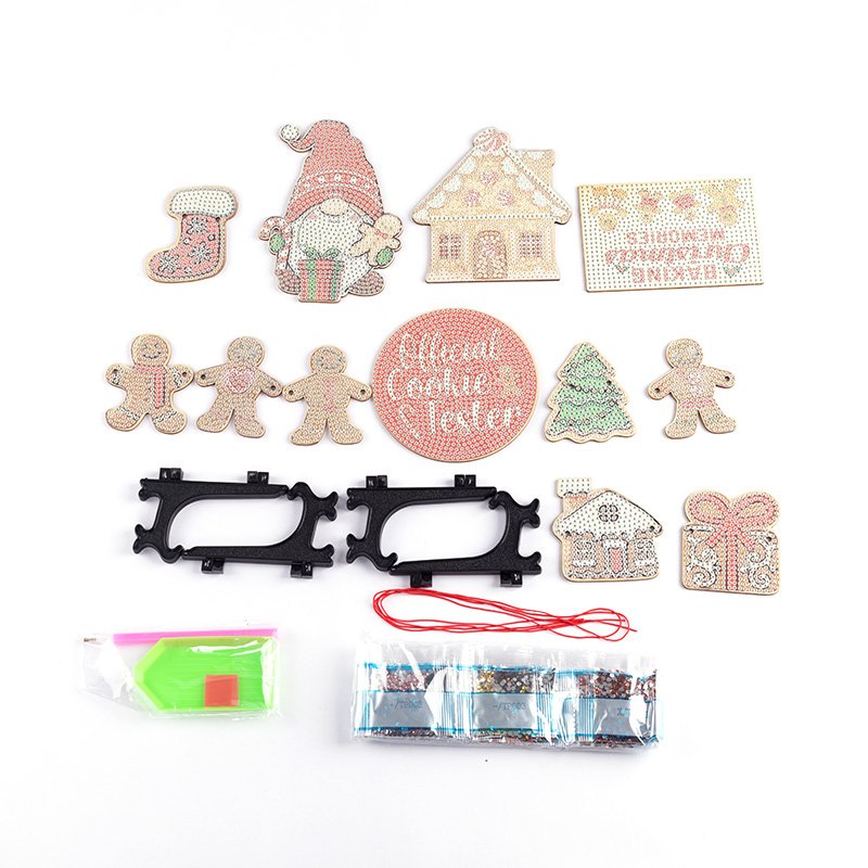 Diy Christmas Decoration Gift Diamond Painting Kit Tray Ornaments Dwarfs Gifts For Children Resin Toy