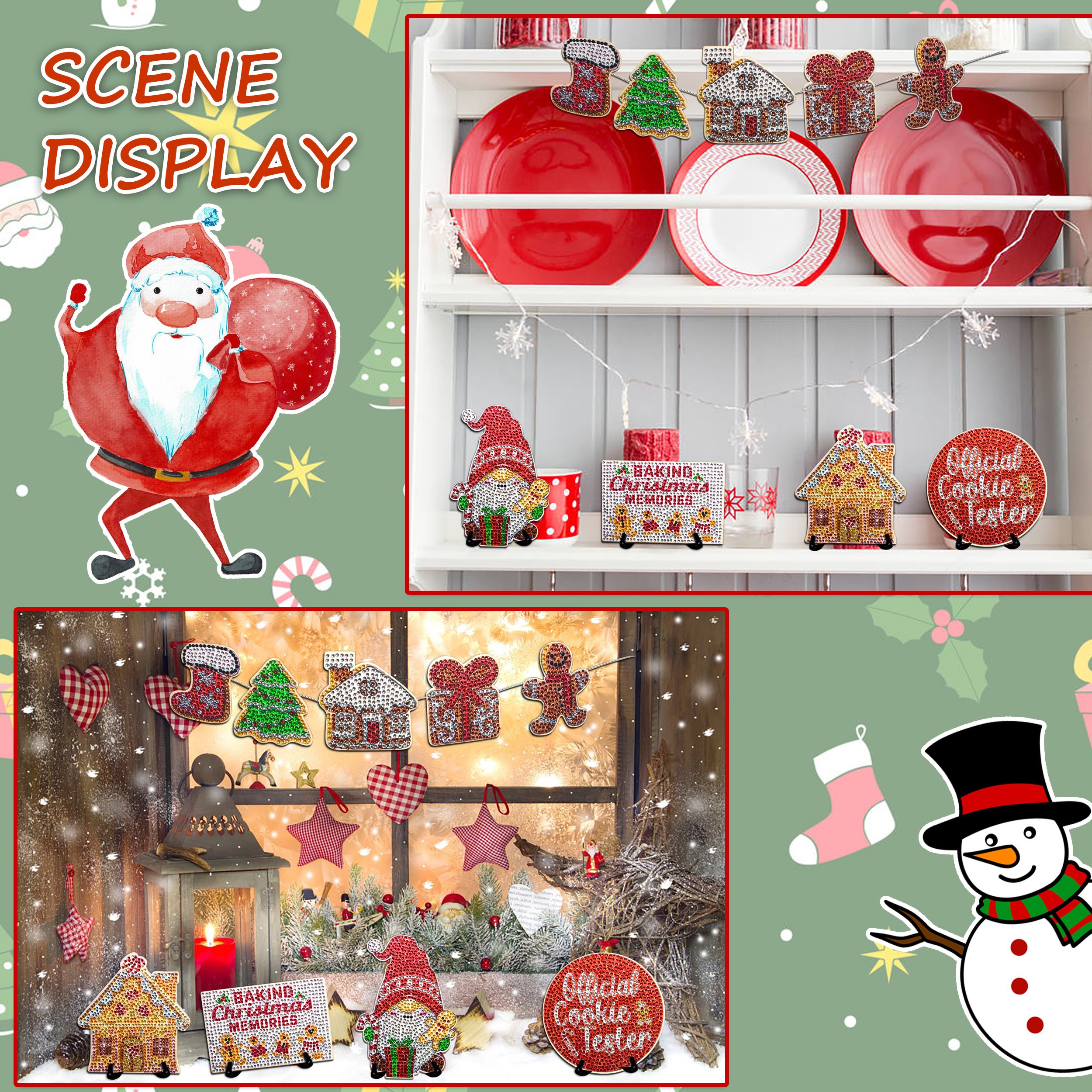 Diy Christmas Decoration Gift Diamond Painting Kit Tray Ornaments Dwarfs Gifts For Children Resin Toy