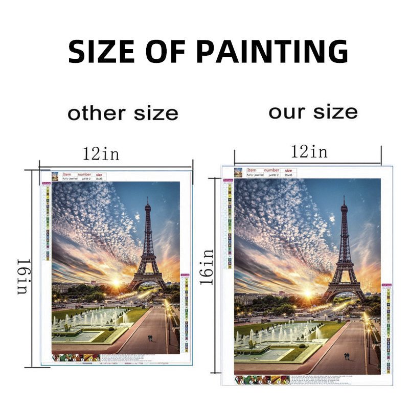 Custom home decoration wall art diamond painting winter lake scenery home decoration painting