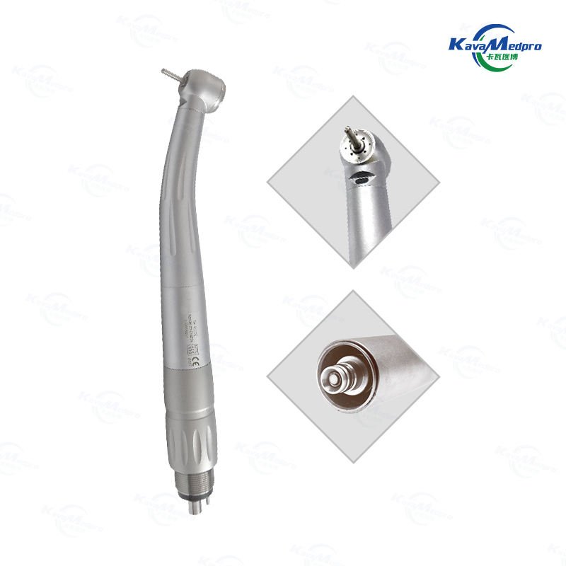 0.22-0.30Mpa Dental Push Button high Speed Contra Angle Handpiece Kit with Straight Handpiece & Air Motor