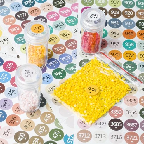 Factory wholesale 447 color diamond label paper