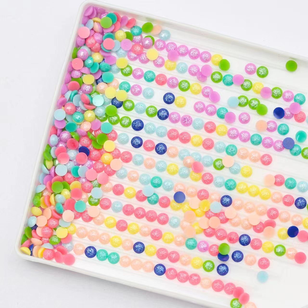 N-ZS099 Fine Dust Resin Diamond Accessories Diamond Painting Accessories Dust Pearl Colorful Crystal Diamond painting