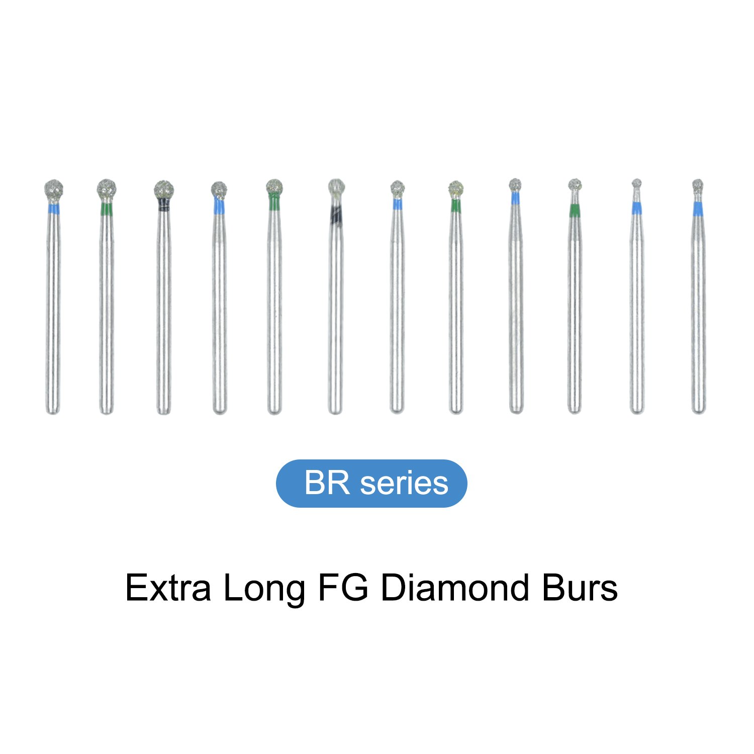 5Pcs/pack WELL CK Dental Product Stainless Steel Bur Dental Diamond Burs For High Speed Handpiece