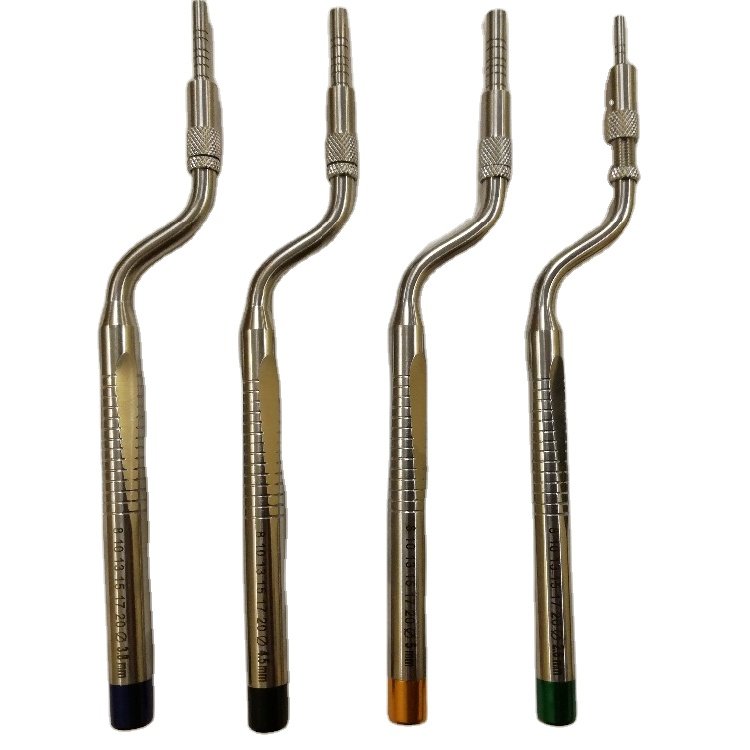 Dental Implant High Quality Bone Osteotome Sinus Concave Lift Curved Tip Straight Stainless Steel Set of 5 Pieces CE ISO