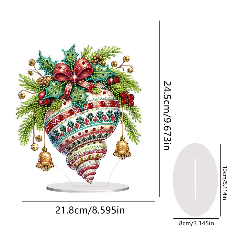 Custom DIY Conch Special Shaped Diamond Painting Desktop Ornament 5D Acrylic Christmas Decor Diamond Tabletop Ornament