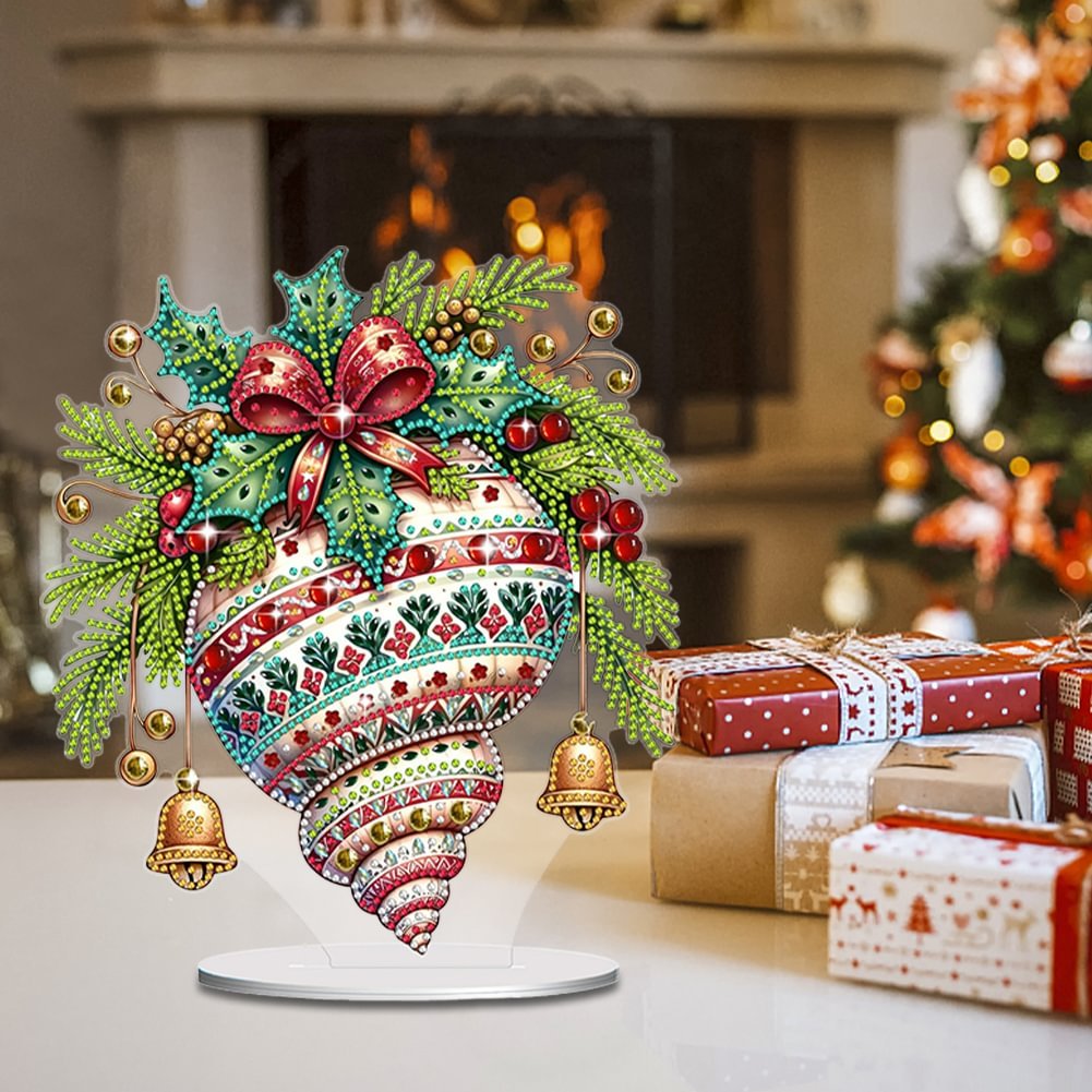 Custom DIY Conch Special Shaped Diamond Painting Desktop Ornament 5D Acrylic Christmas Decor Diamond Tabletop Ornament