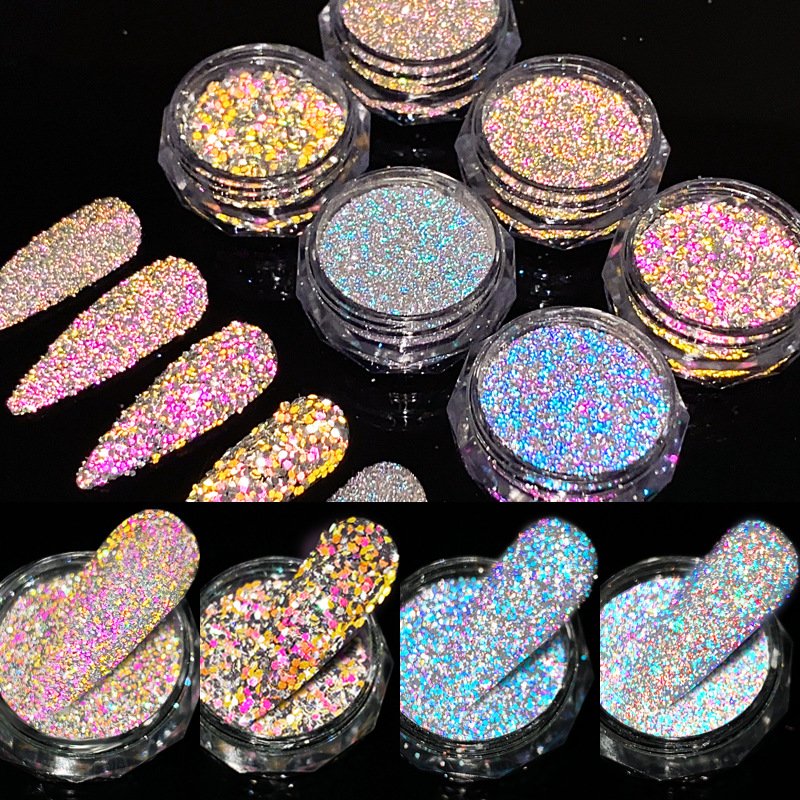 Sparking Outdoor Tumbler Craft Painting Epoxy Resin Diamond Pigment Disco Reflective Chunky Glitter Bulk Polyester Nail Glitter