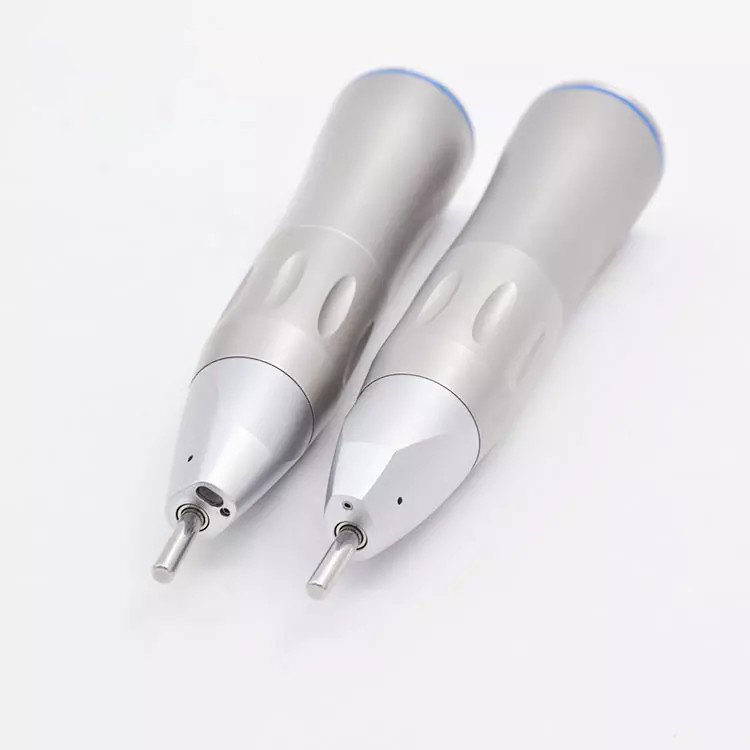 Dental Straight Handpiece 1:1 with Led Fiber Optic Dental Straight Nose Low Speed Handpiece