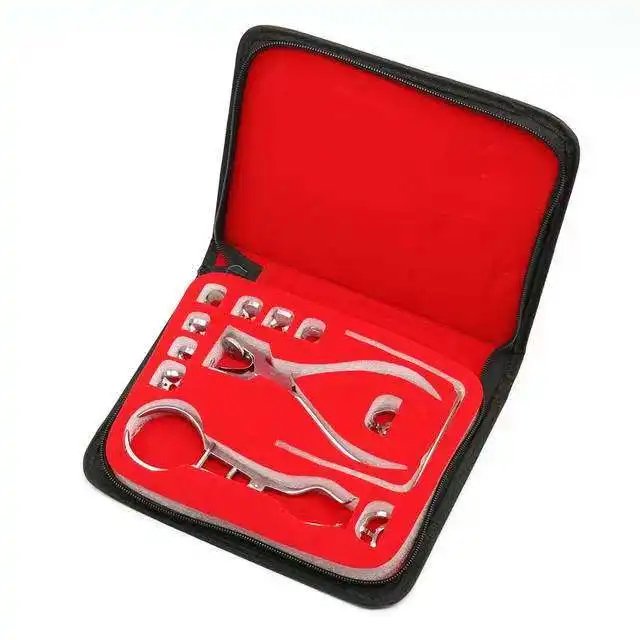 Premium quality Dental Rubber Dam Kit of 12 pieces Rubber Dam Kit Frame Punch Clamps Orthodontic Dental surgical Instruments