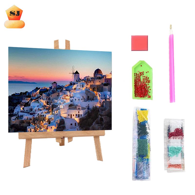 Full Color Custom DIY 5D Diamond Dot Painting Colorful Landscape Personalized Customized Gift by Number Kits
