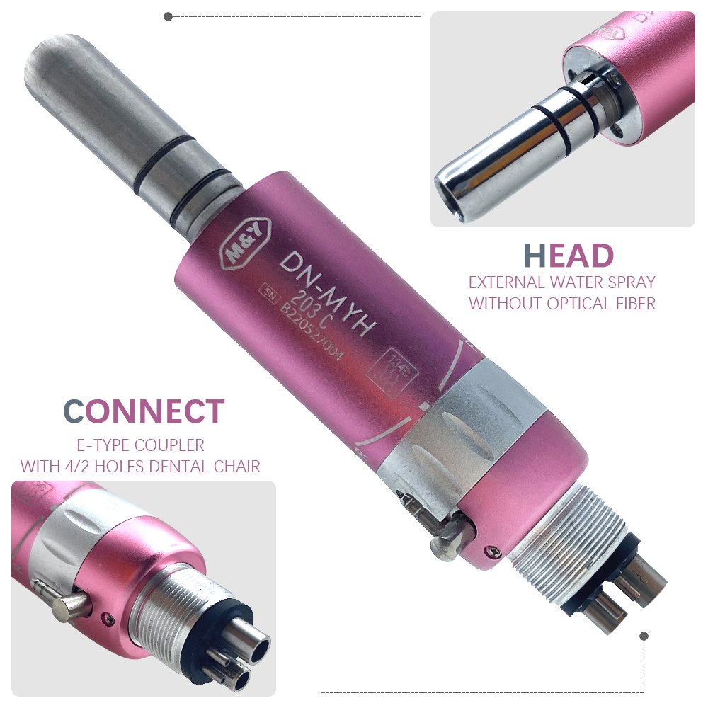 dental equipment EX203C colorful low speed External Water Spray 2 holes 4 holes air motor contra angle straight handpiece kits