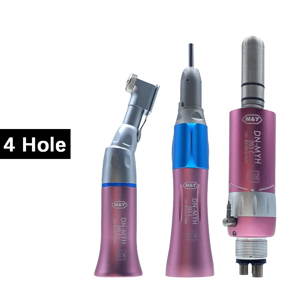 dental equipment EX203C colorful low speed External Water Spray 2 holes 4 holes air motor contra angle straight handpiece kits