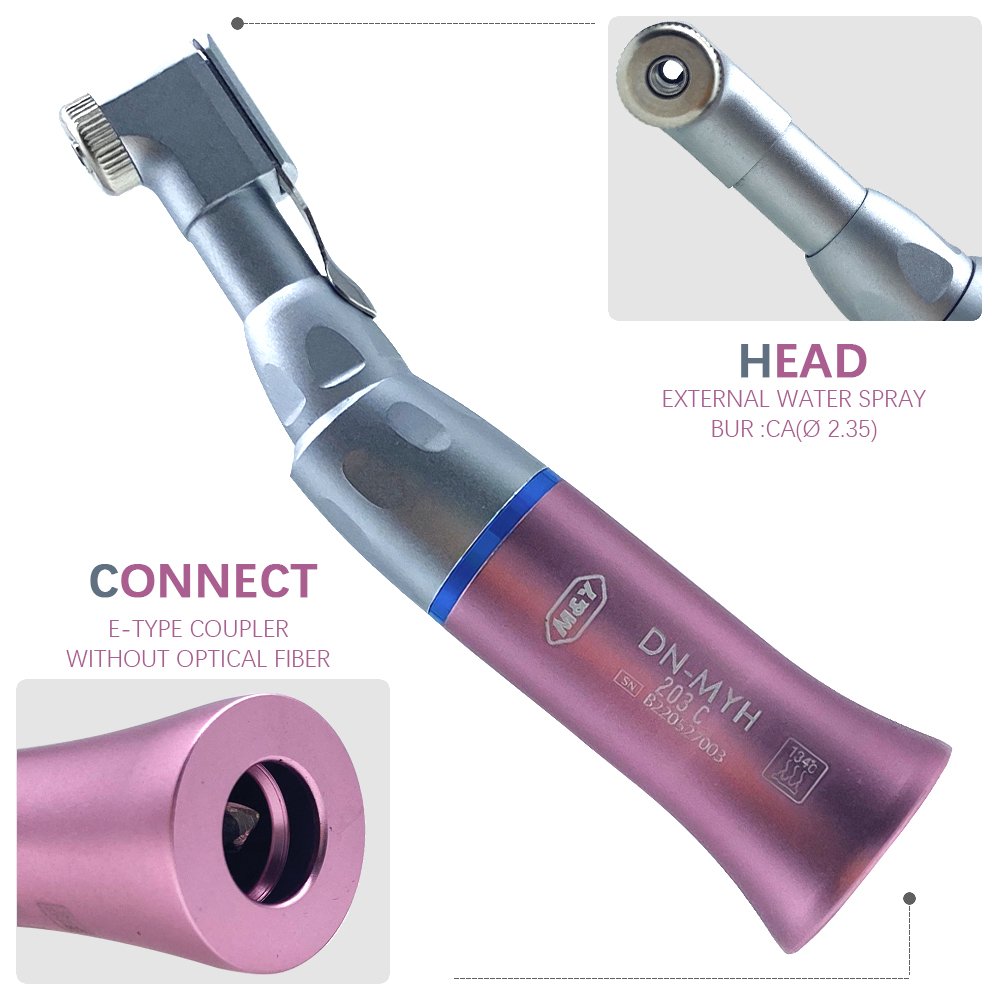 dental equipment EX203C colorful low speed External Water Spray 2 holes 4 holes air motor contra angle straight handpiece kits