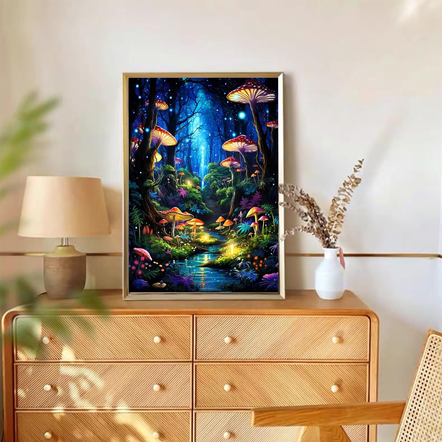 Adult Colorful Forest Diamond Painting Mushroom Diamond Art Home Wall Decoration Perfect Relaxation wall decor for home luxury